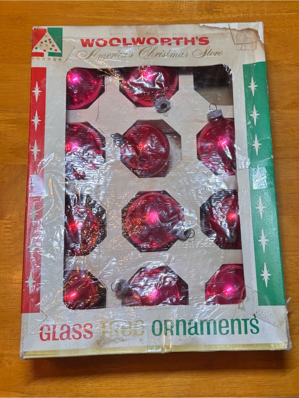Vintage Woolworth Mercury Glass Christmas Ornaments